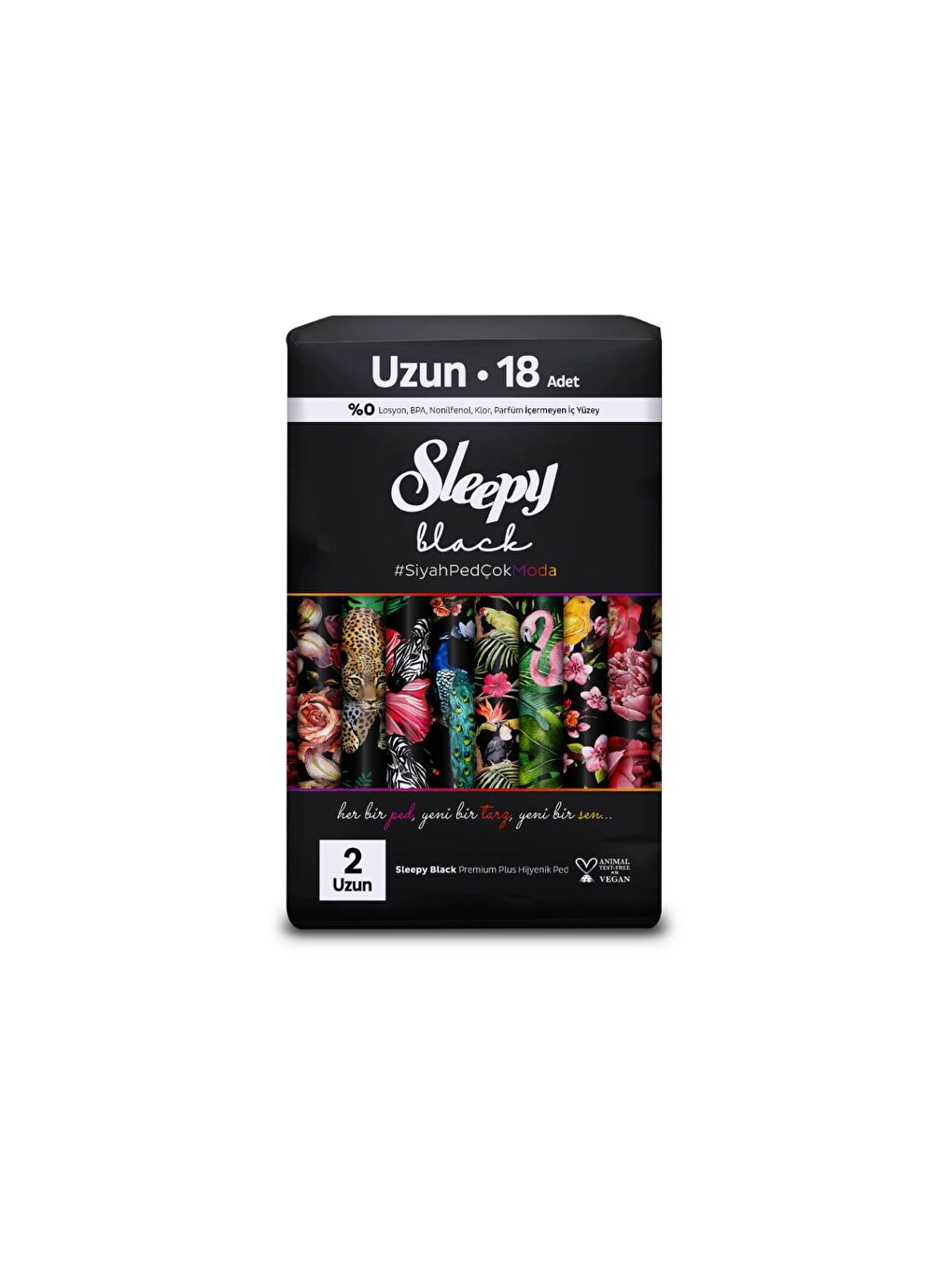 Black Premium Plus Hijyenik Ped Uzun 18 Adet-1