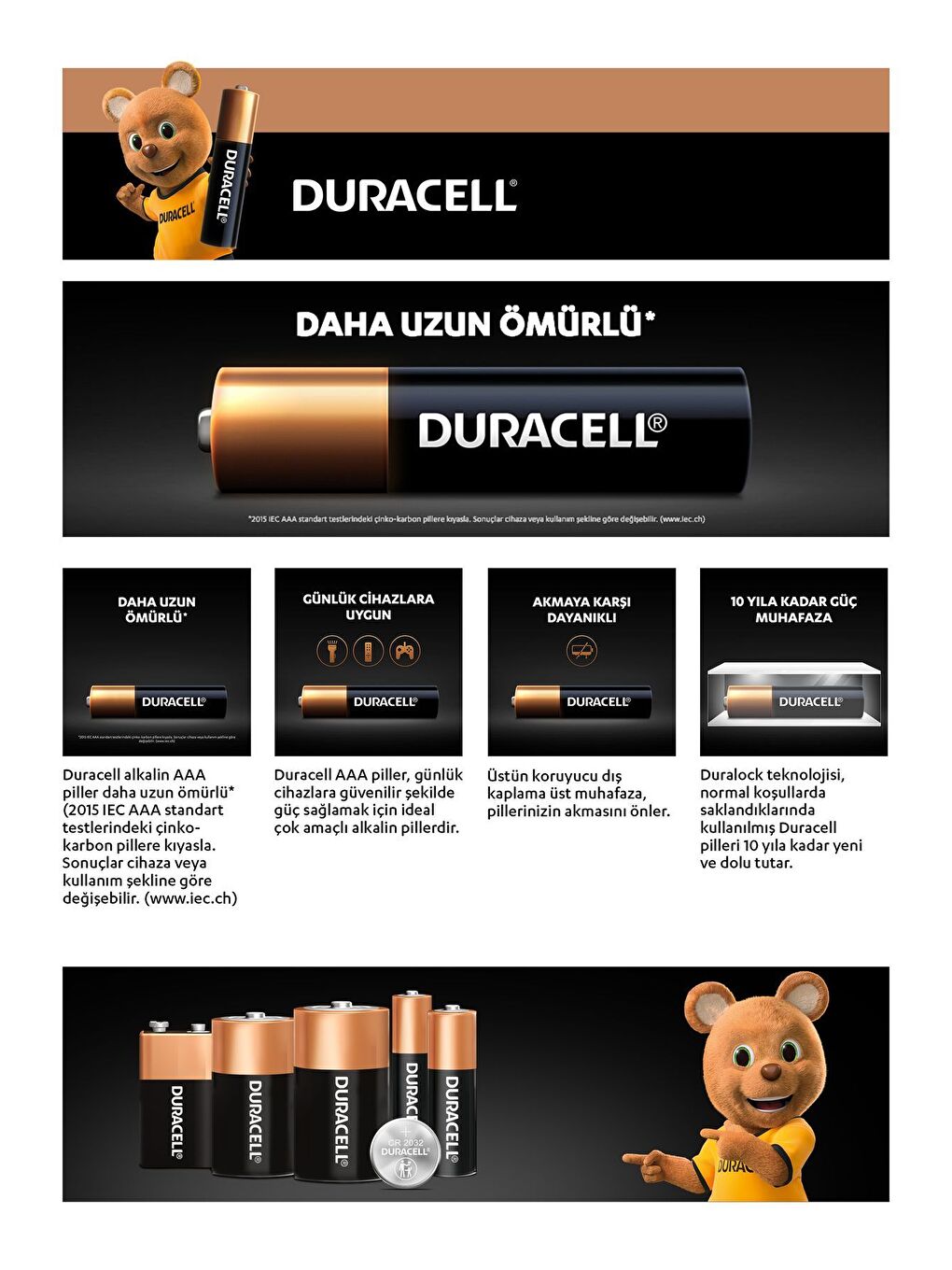 Alkalin AAA İnce Kalem Pil  1 5V  LR03   MN2400   12 li  Paket-1