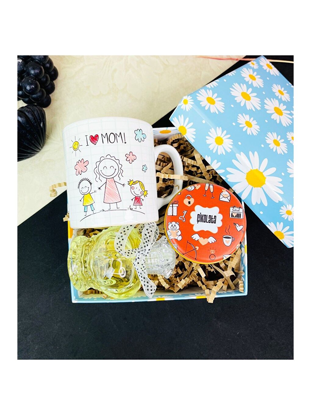 Karışık Çizgi Anne Tasarımlı Mini Hediye Seti-1
