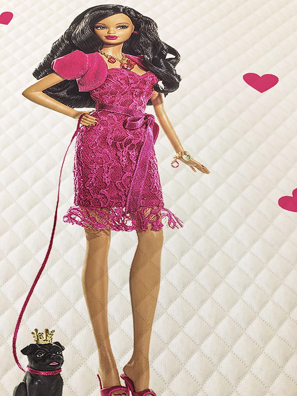 Karışık Prenses Kız Desenli Bebek Ve Çocuk Baskılı Tek Kişilik Pike Takımı 160x220-1