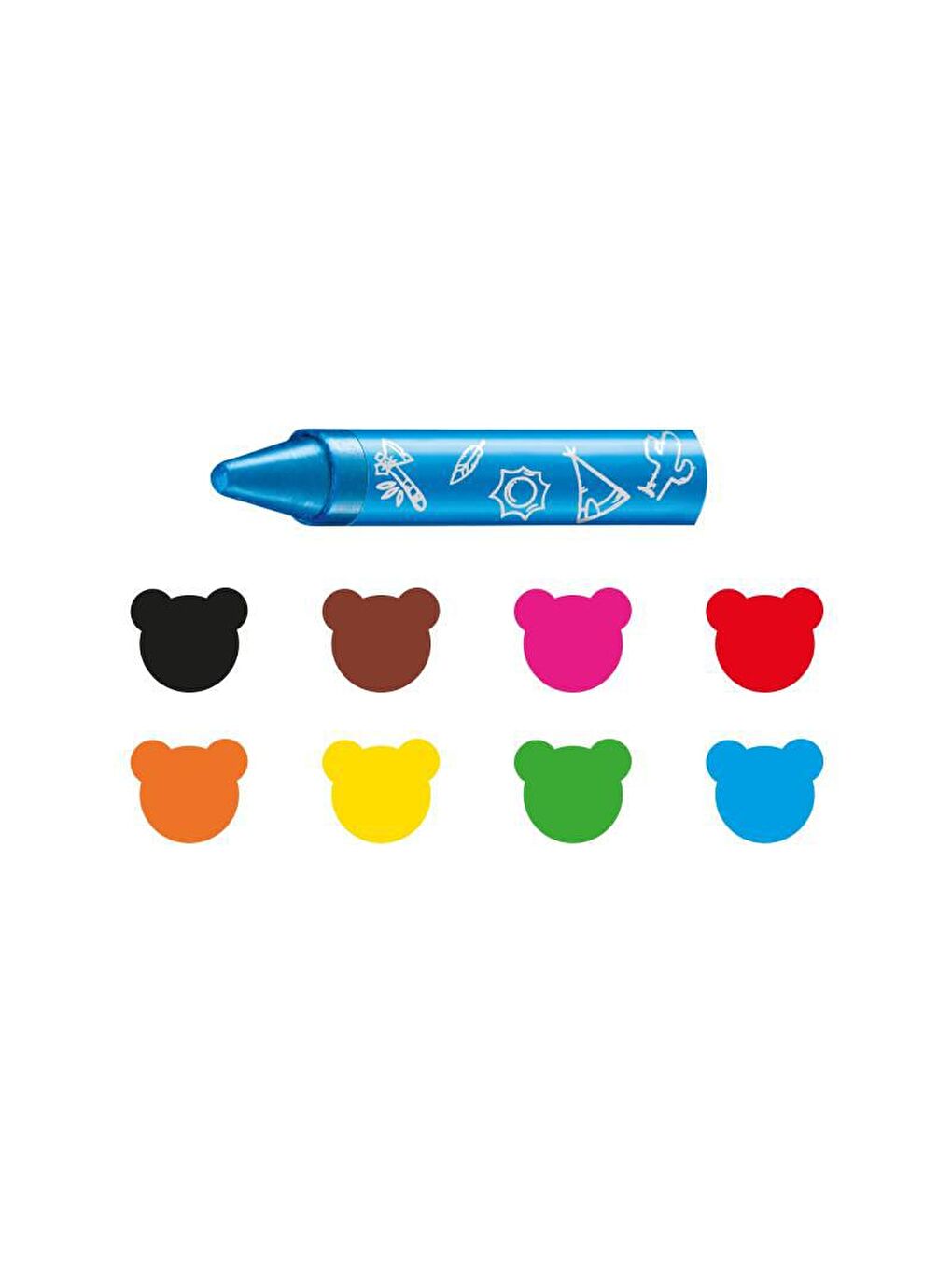 Jumbo Bebek Yumuşak Pastel Boya Kalemi 8 Li 42892-1