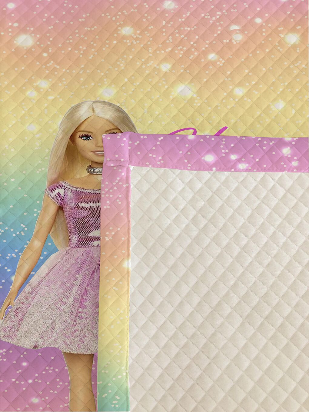 Karışık Prenses Kız Desenli Bebek Ve Çocuk Baskılı Tek Kişilik Pike Takımı 160x220-2