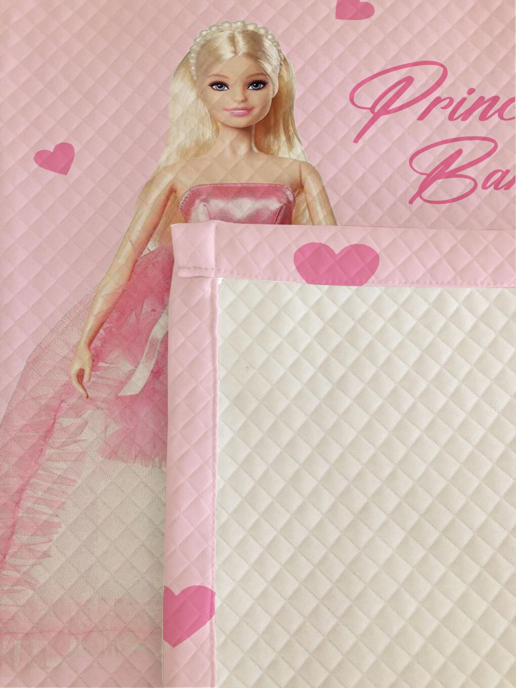 Karışık Prenses Kız Desenli Bebek Ve Çocuk Baskılı Tek Kişilik Pike Takımı 160x220-2