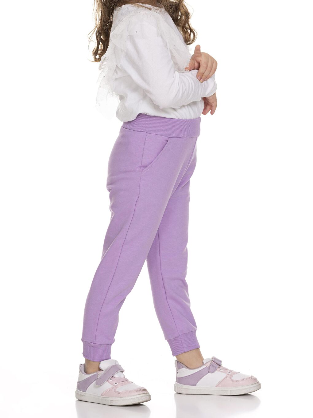 Lila California Baskılı Eşofman Altı-1