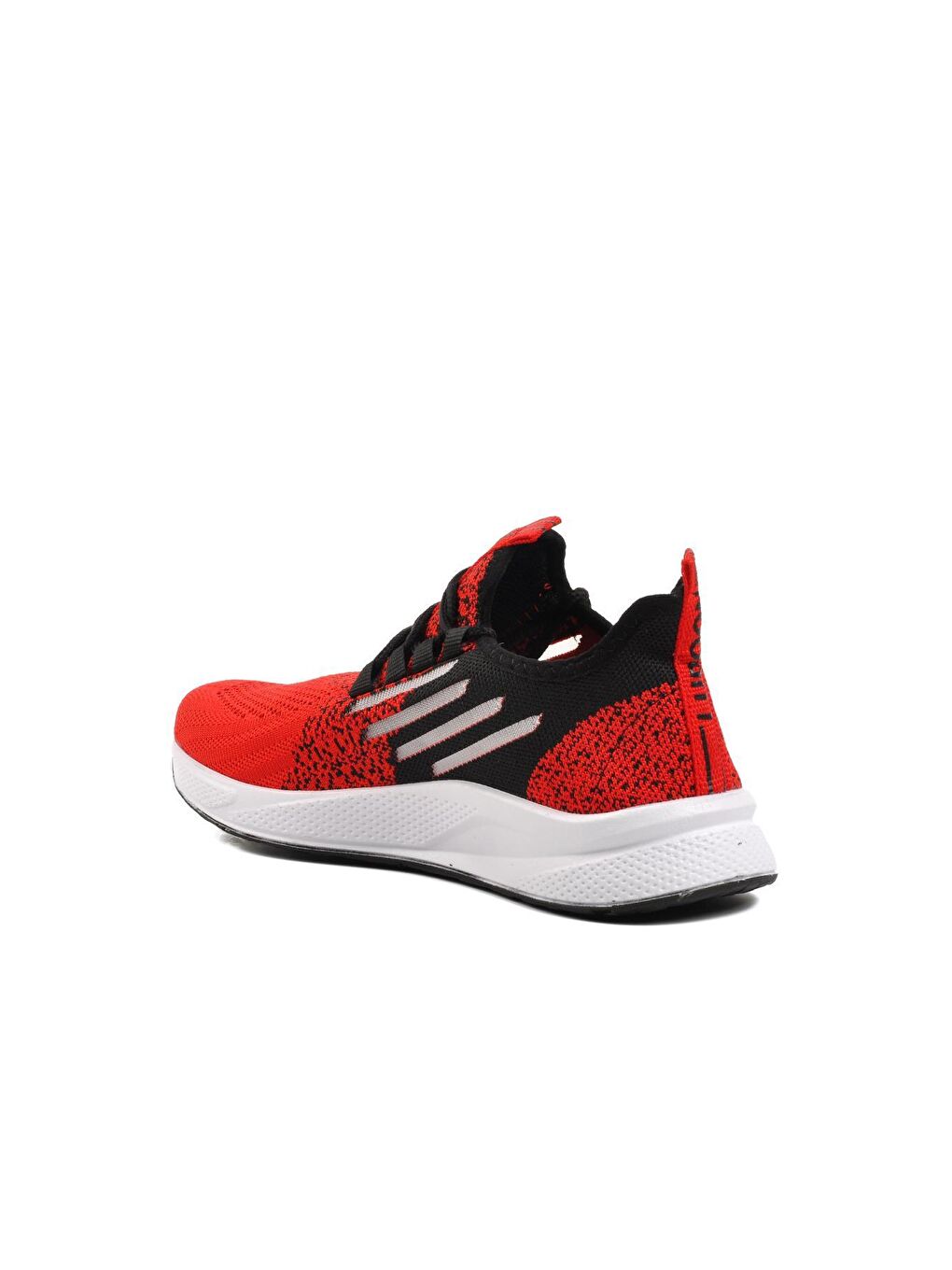 Kırmızı-Siyah Bağcıklı Fileli Erkek Spor Ayakkabı 507-3