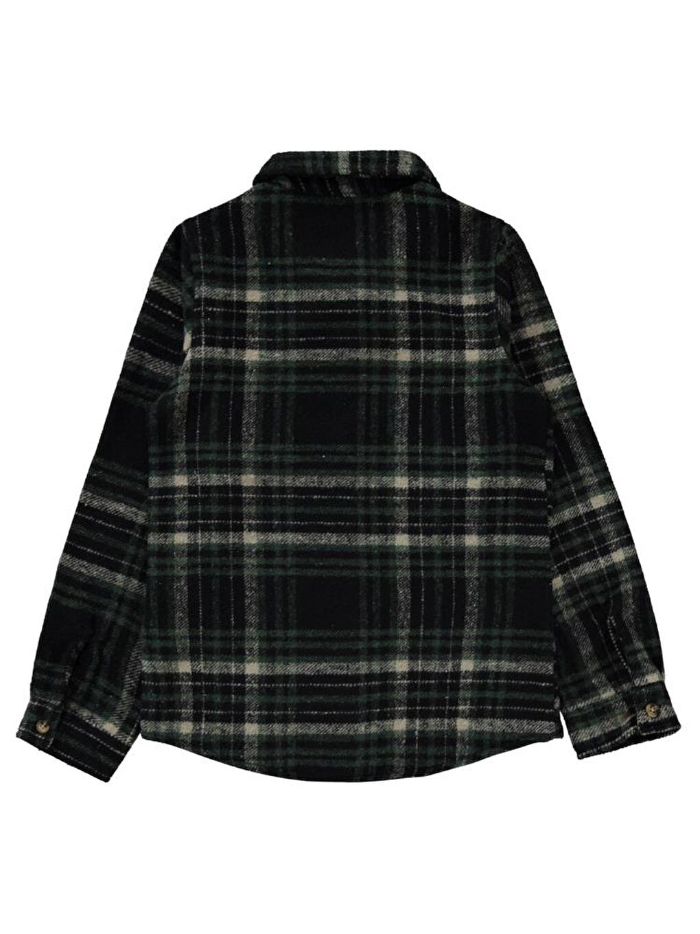 Girls Yakalı Çift Cepli 10-13 Yaş Gömlek - Yeşil 10-11 Yaş-1