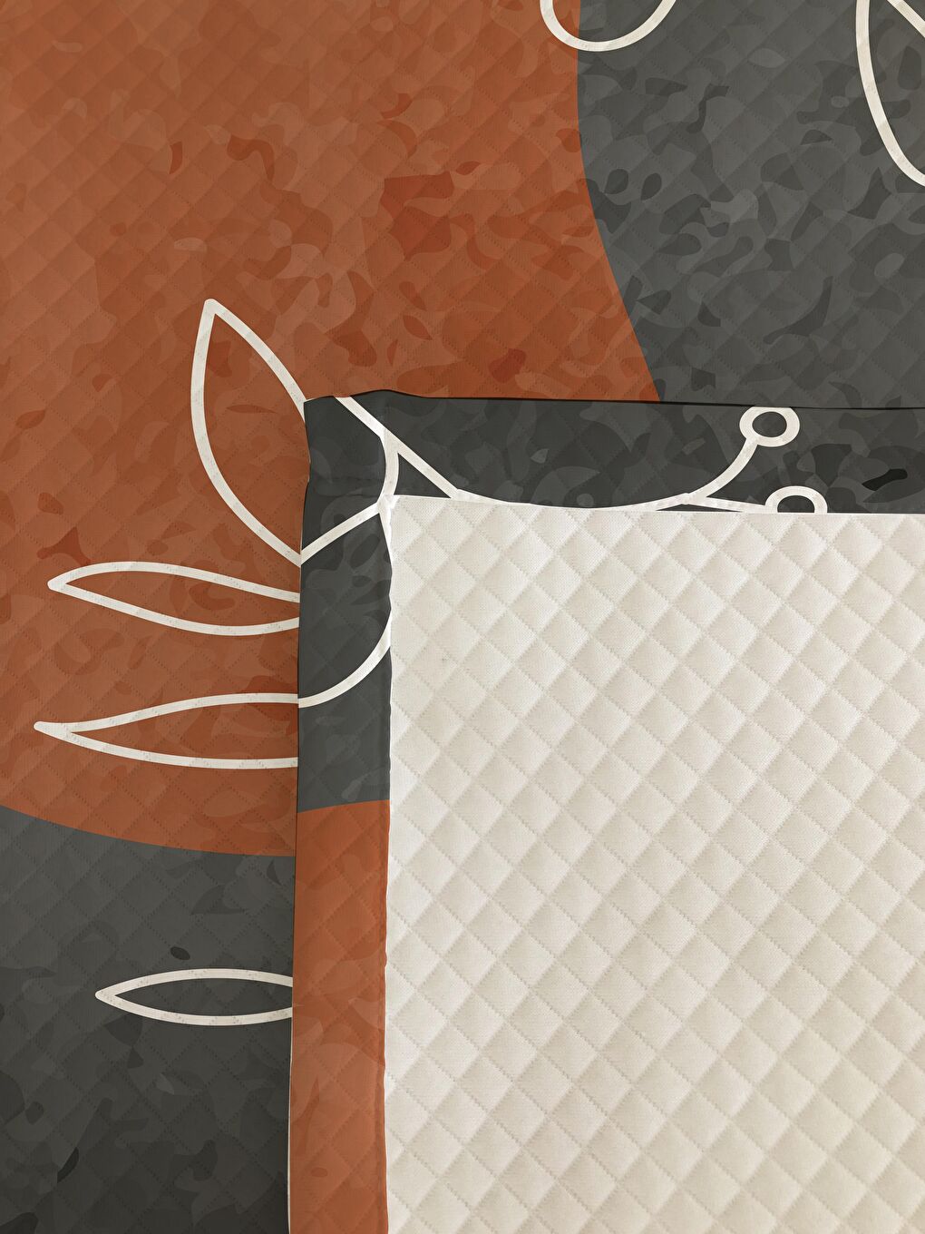 Karışık Soyut Desen Tek Kişilik Çocuk Pike Takımı 160x220 cm-2