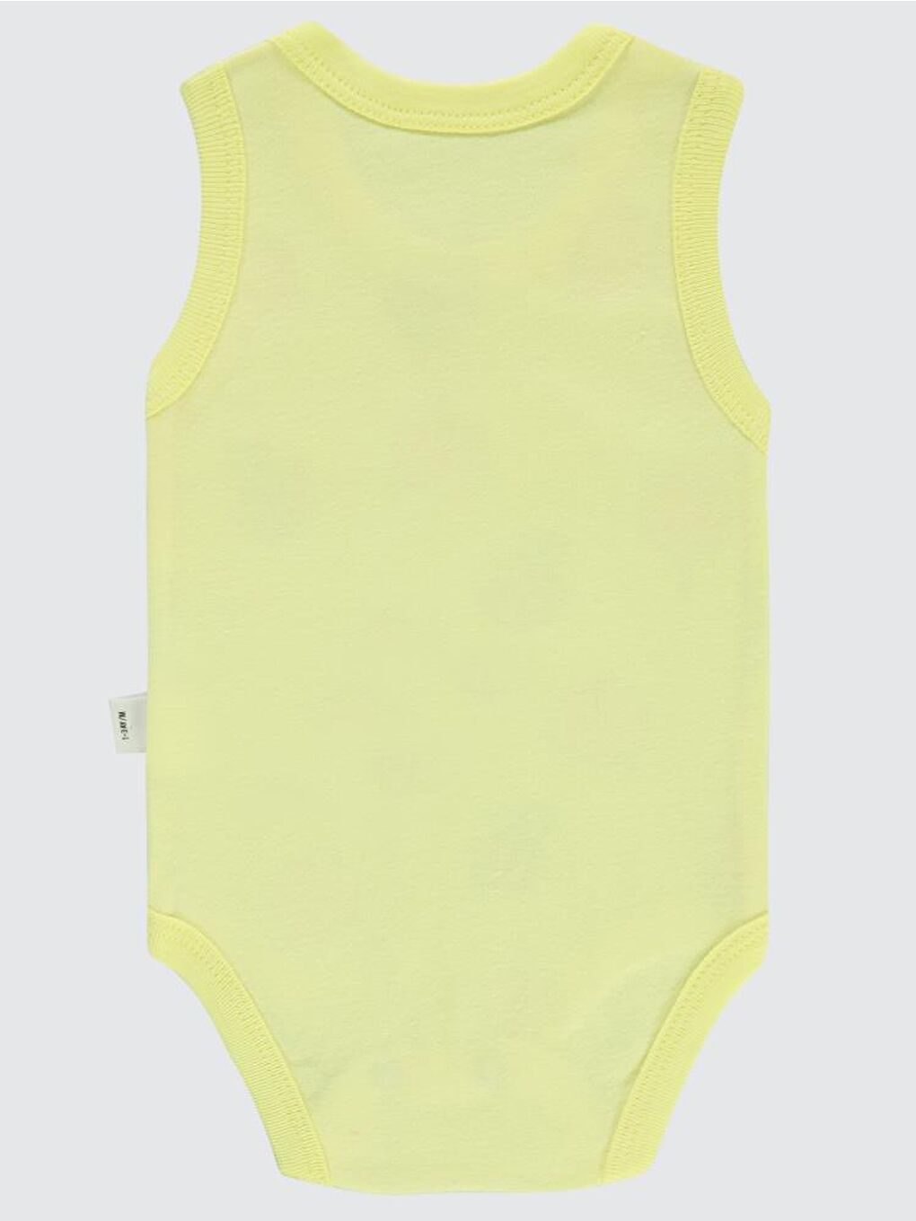 Baby Arı Empirme Baskılı Sfr.Kol1-36 Ay Çıtçıtlı Badi - Sarı 24-36 Ay