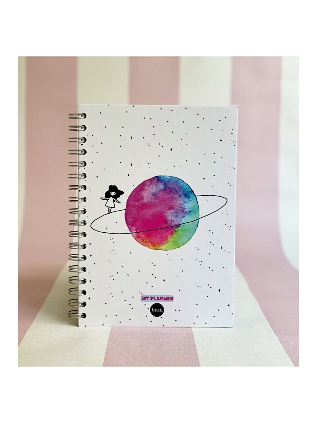 Satürnlü Kız Tasarımlı Konuşan Ajanda