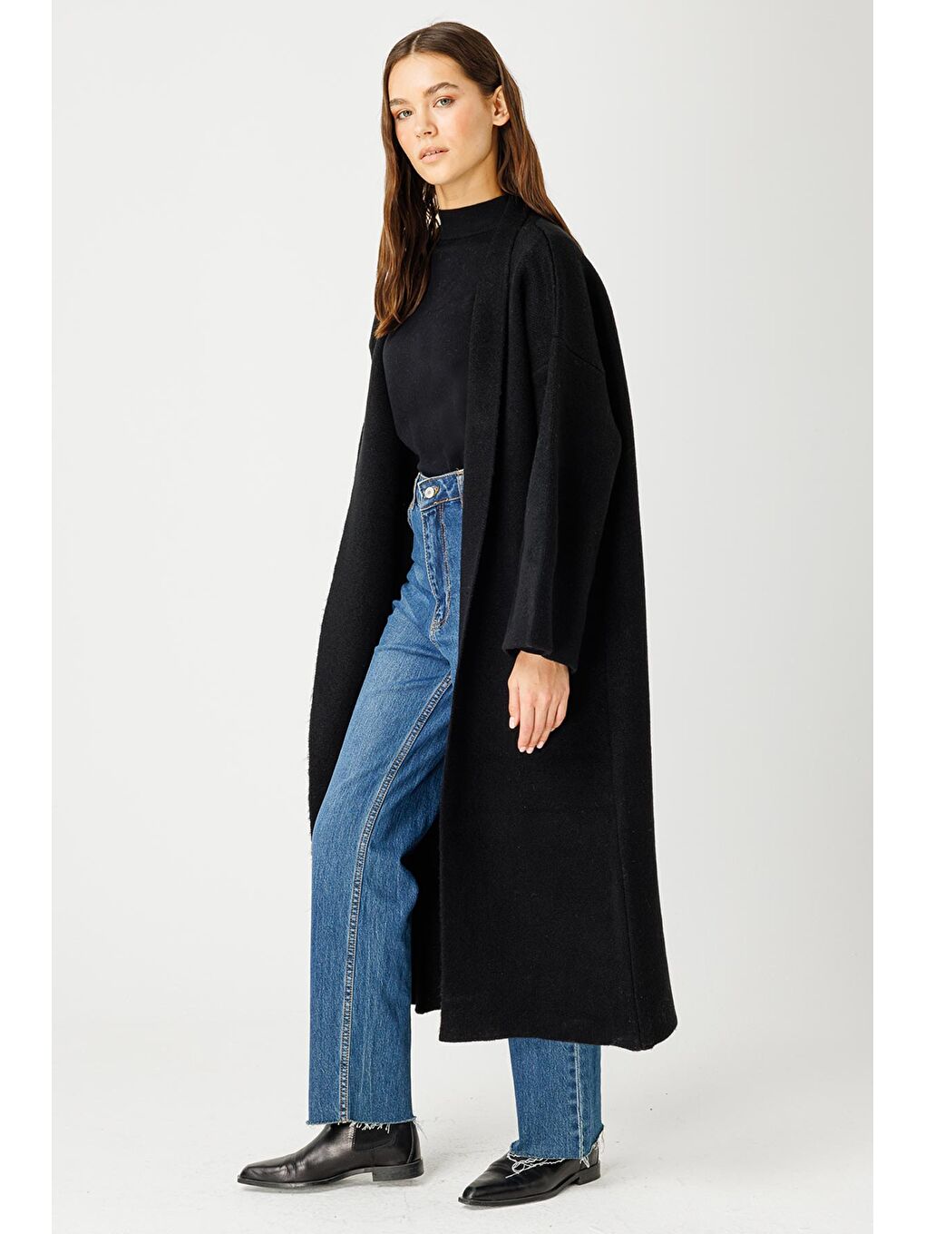 HOOOPSTORE Oversize Siyah Hırka