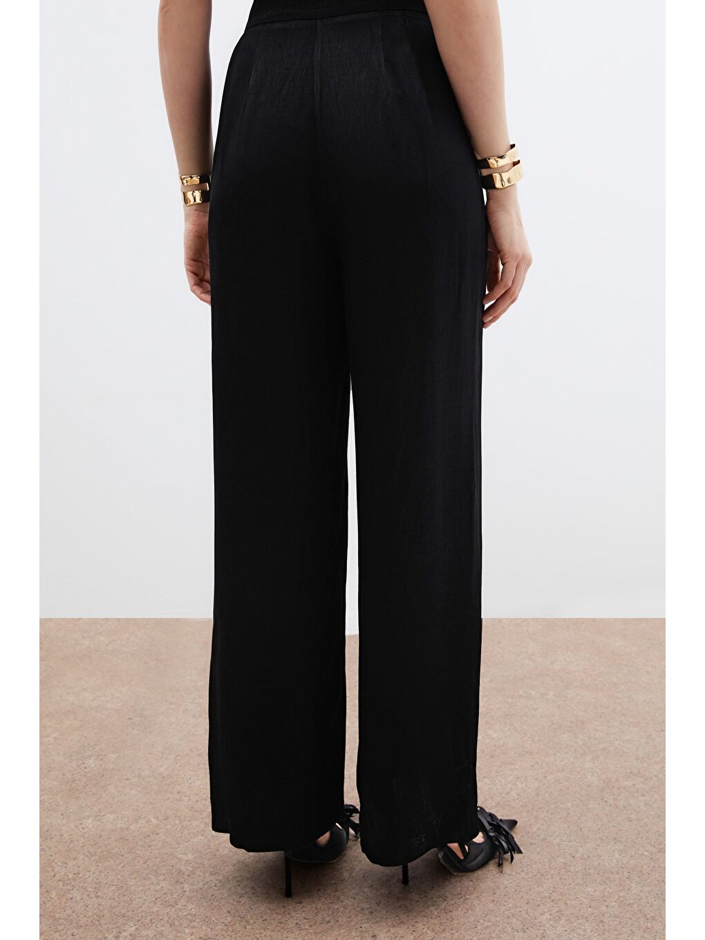 Cepli Bol Pantolon - Siyah-3