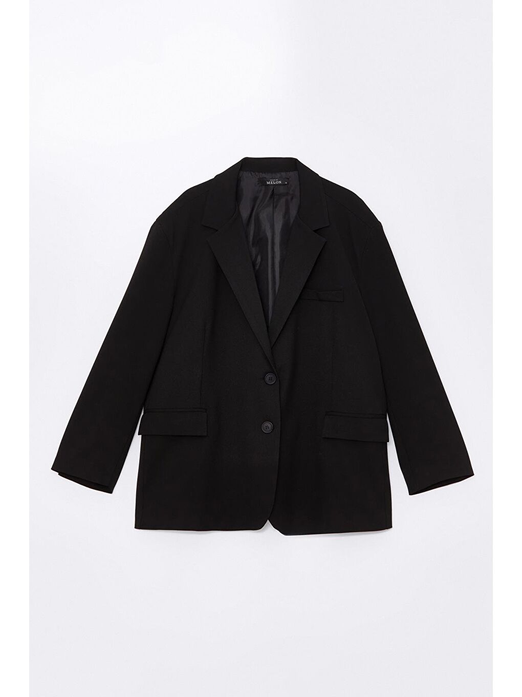 X Narod Bıçakçı Siyah Oversize Vatkalı Astarlı Ceket-11