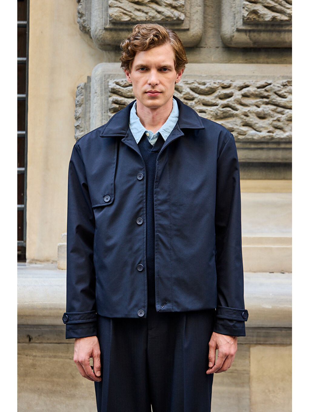 Erkek Regular Fit Ceket Lacivert-2