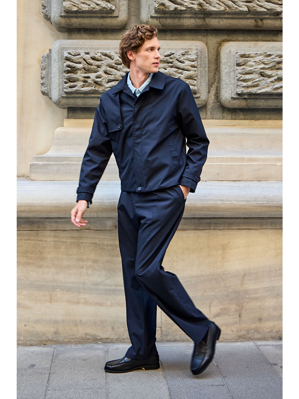 Erkek Regular Fit Ceket Lacivert-4