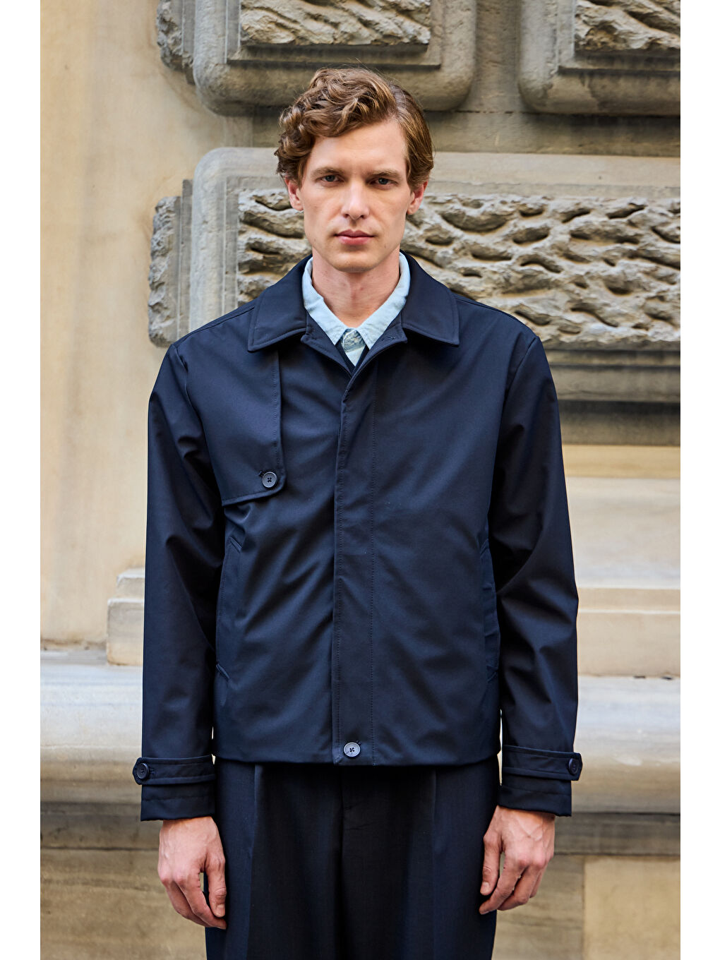 Erkek Regular Fit Ceket Lacivert-5