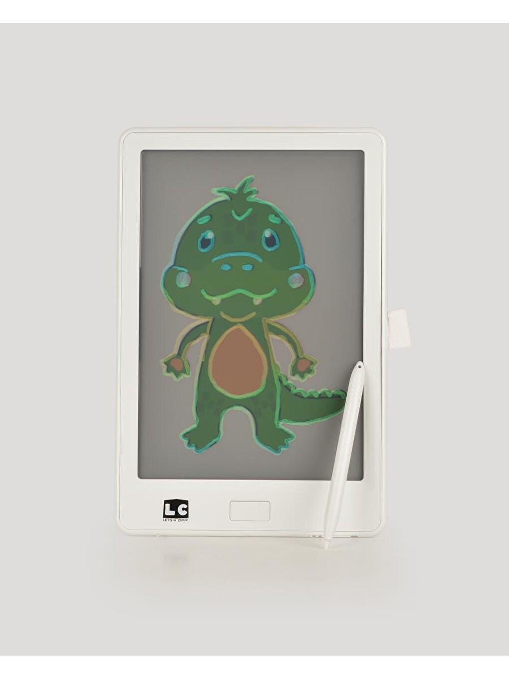 10 İnch Şeffaf Lcd Dijital 4 Adet Çizim Kartlı Tablet- Beyaz-1