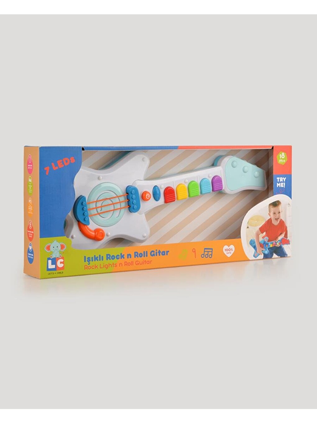 Işıklı Müzikli Ve Çok Fonksiyonlu Rock'n Roll Gitar-6