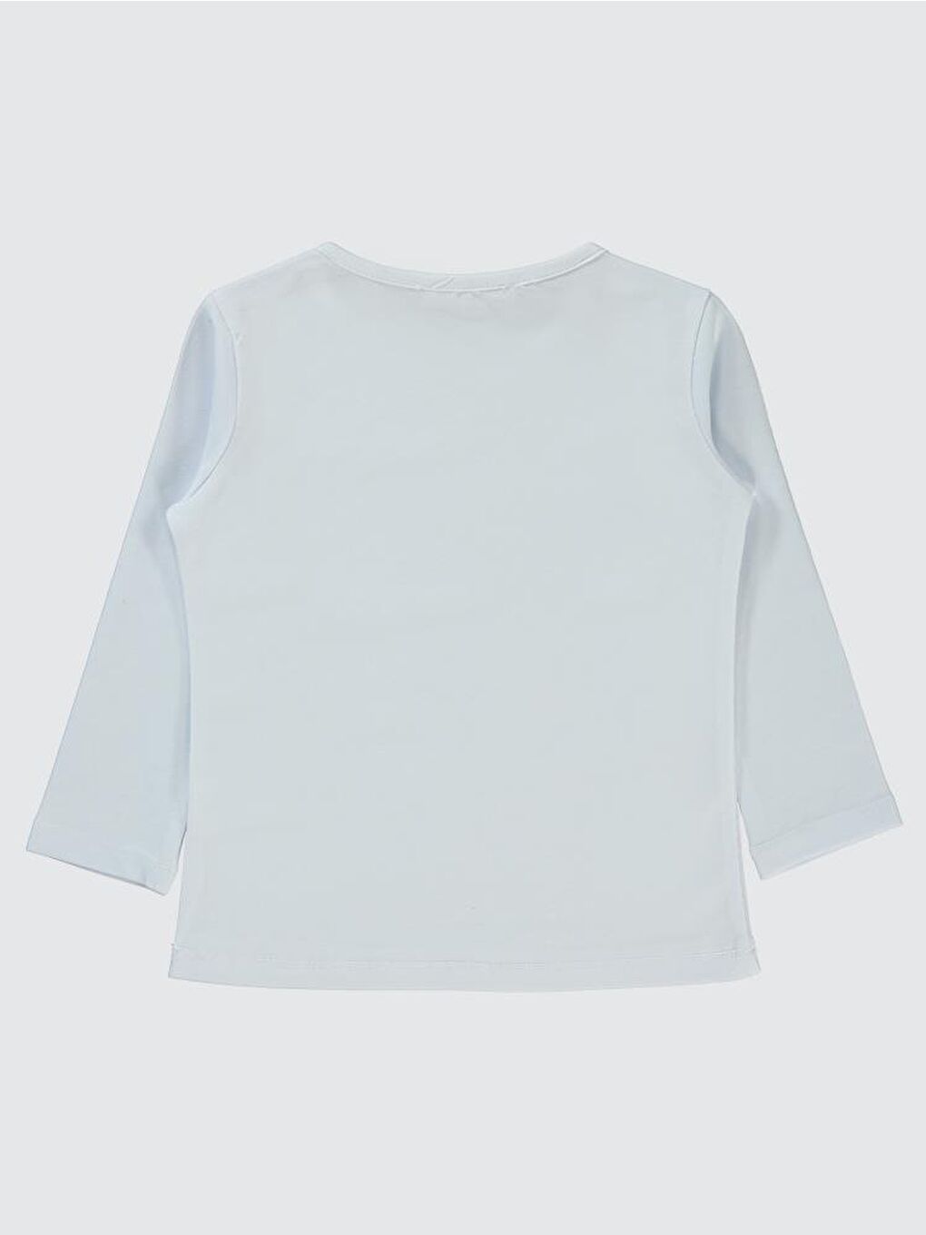 Girls Basic 2-5 Yaş Sweatshirt - Beyaz 4-5 Yaş