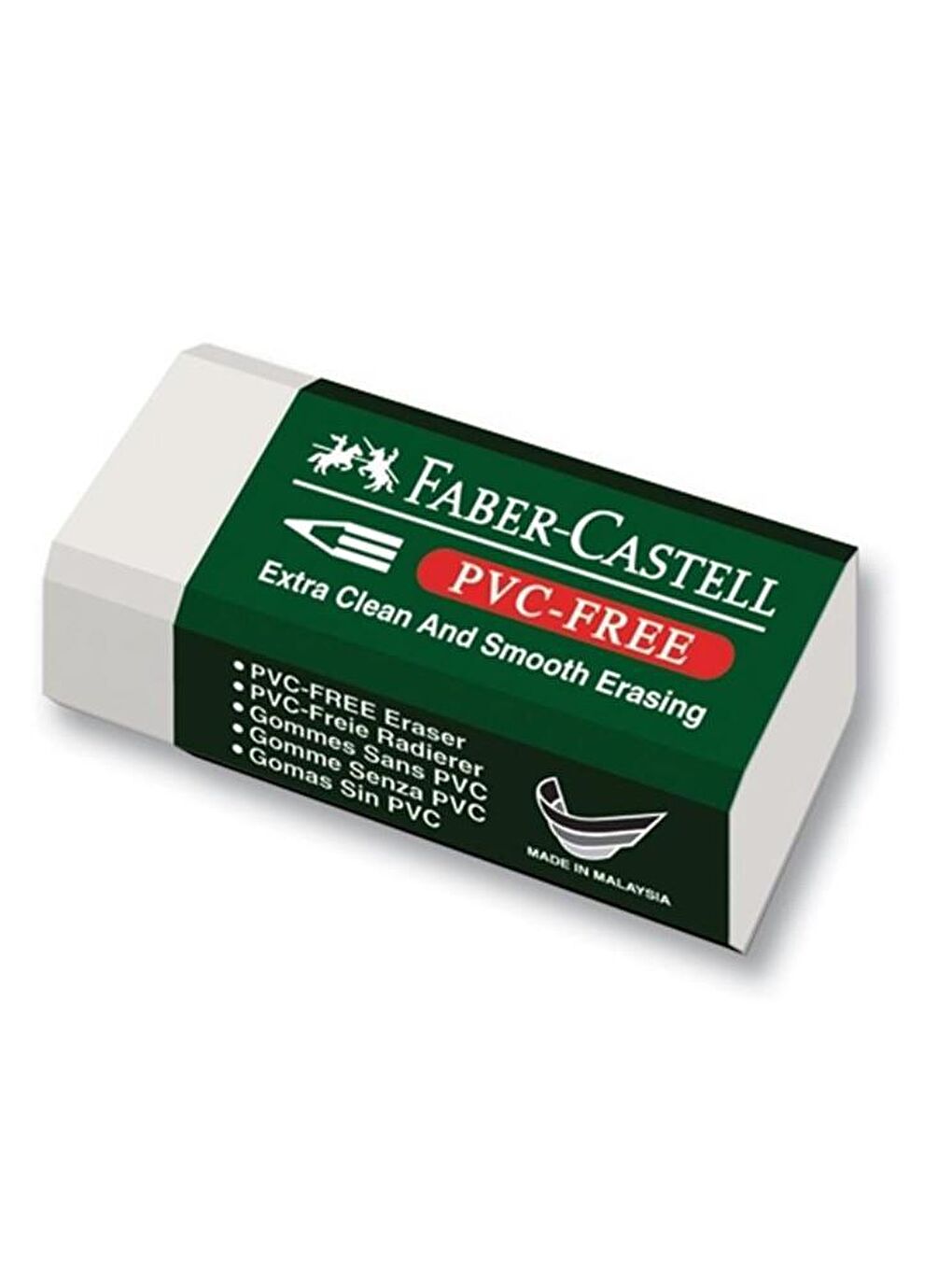 FABER CASTELL Beyaz Küçük Boy Pvc Free Beyaz Silgi No:30 ( 3 Adet ) - 1