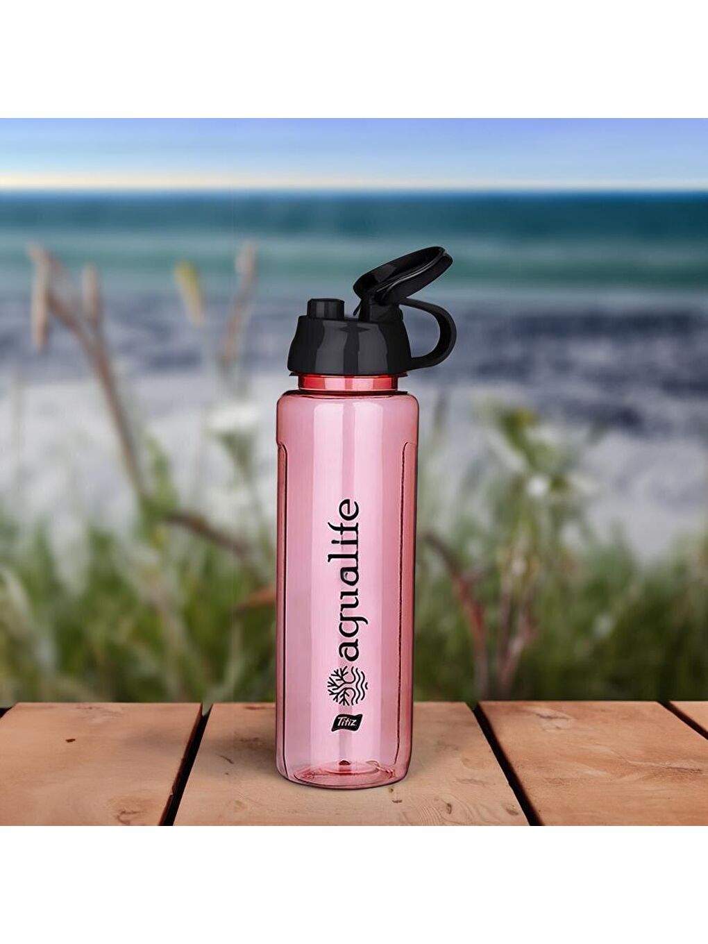 Aqua Sızdırmaz Hafif Matara Su Şişesi Suluk Sporcu Matarası 700 Ml Kırmızı-2