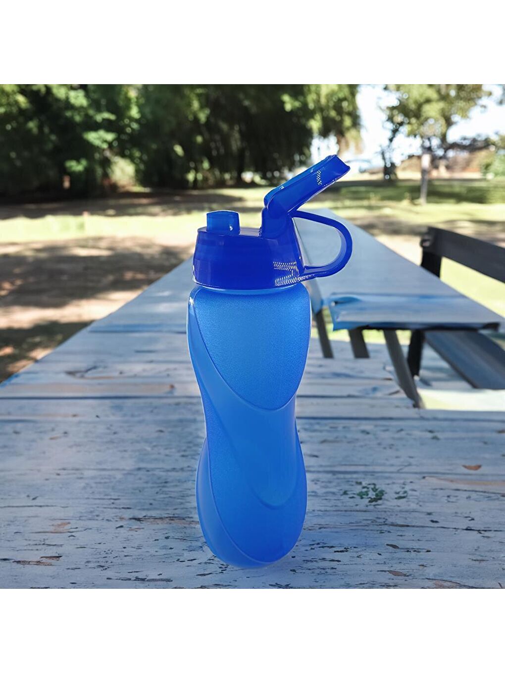 Waterfresh Sızdırmaz Hafif Matara Su Şişesi Suluk Sporcu Matarası 750 Ml Mavi-2