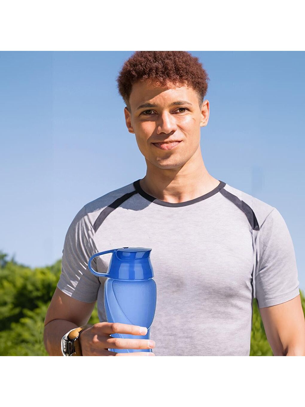 Waterfresh Sızdırmaz Hafif Matara Su Şişesi Suluk Sporcu Matarası 750 Ml Mavi-3