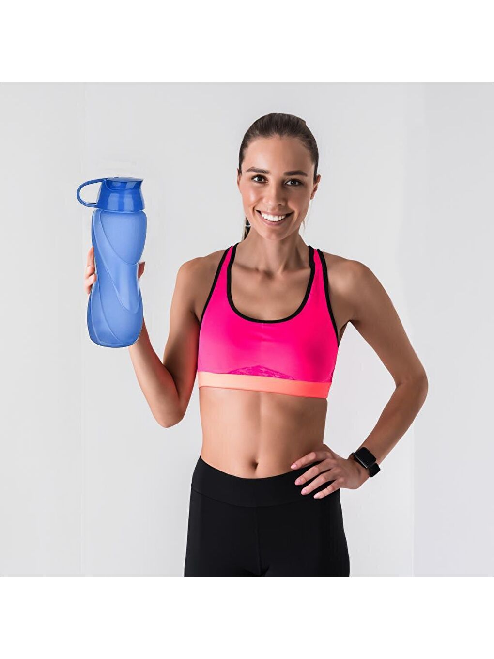 Waterfresh Sızdırmaz Hafif Matara Su Şişesi Suluk Sporcu Matarası 750 Ml Mavi-4