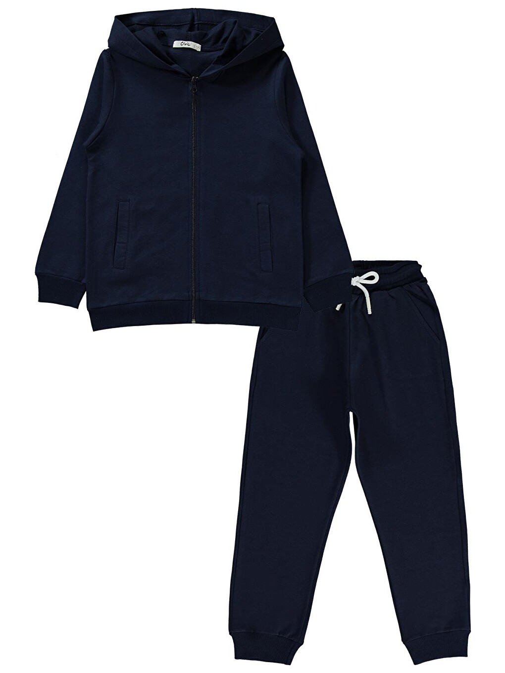 Boys Unisex Basic 10-13 Yaş Eşofman Takımı - Lacivert-5