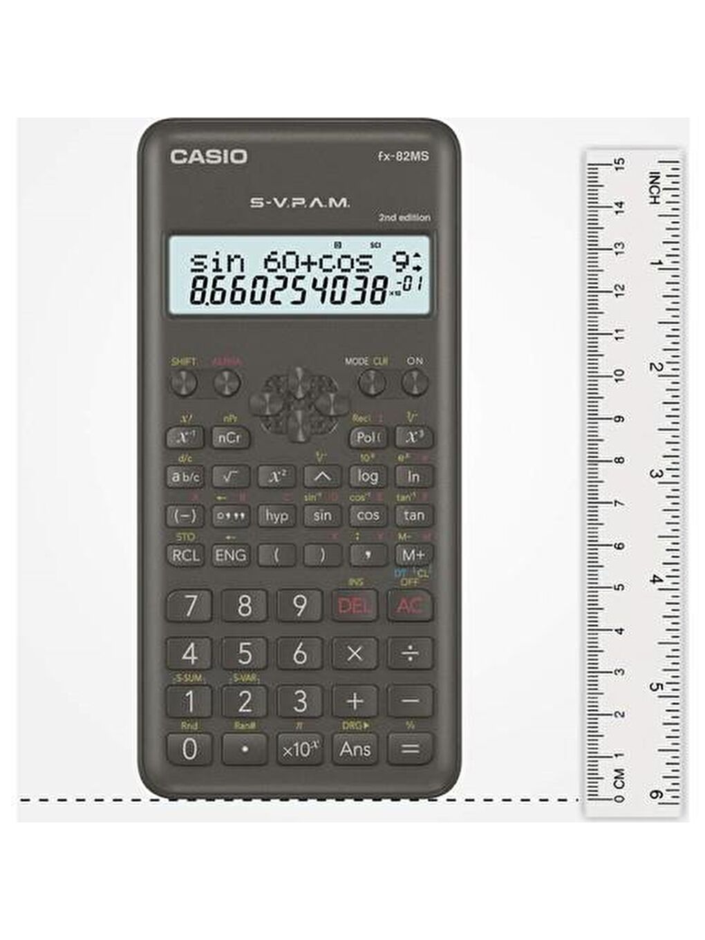 CASIO Karışık Asorti FX-82MS 2. Versiyon 240 Fonksiyon Bilimsel Hesap Makinesi GKE - 2