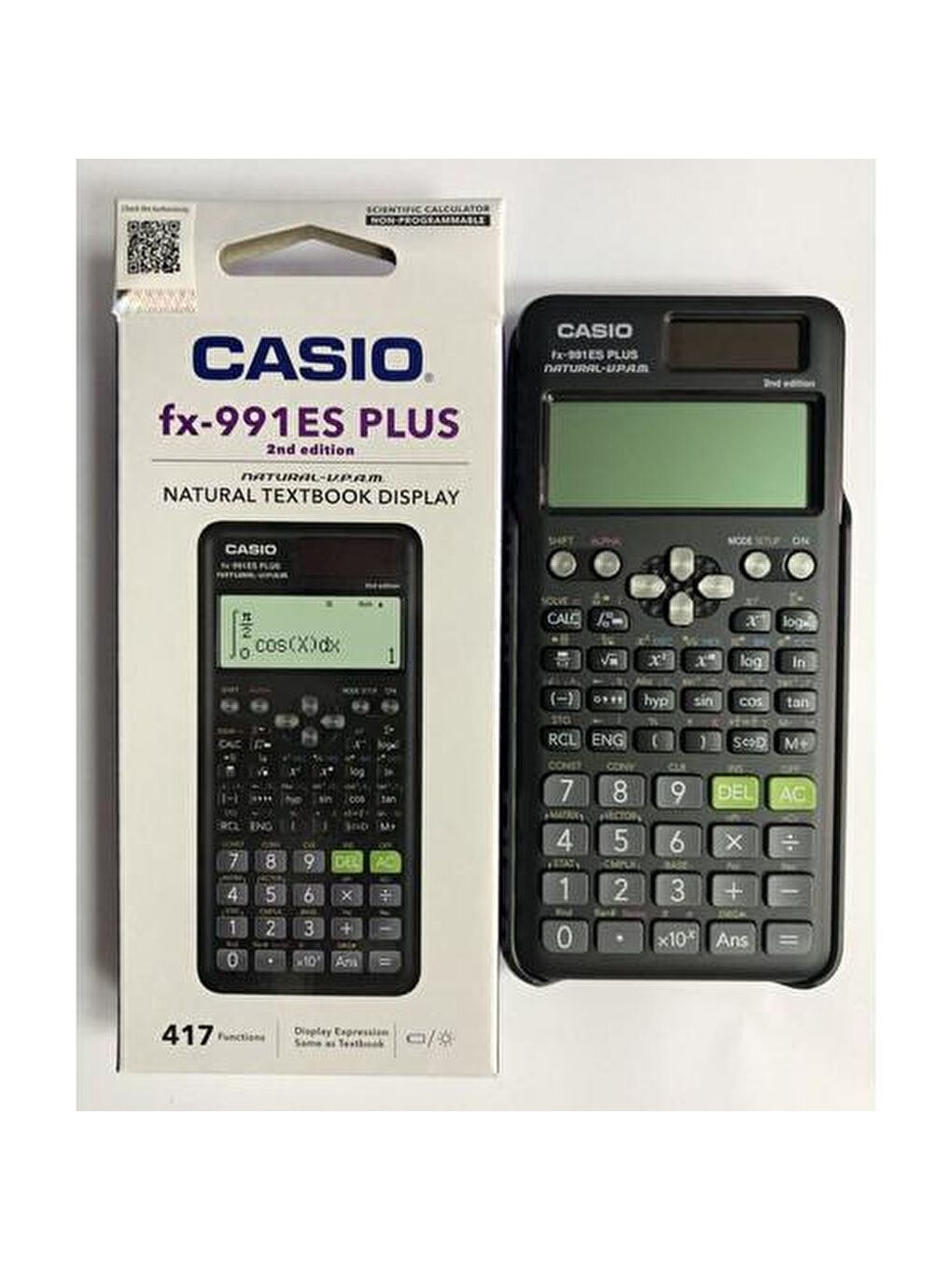 CASIO Siyah FX-991ES Plus Siyah 2. Versiyon Bilimsel Fonksiyonlu Hesap Makinesi GKE - 1