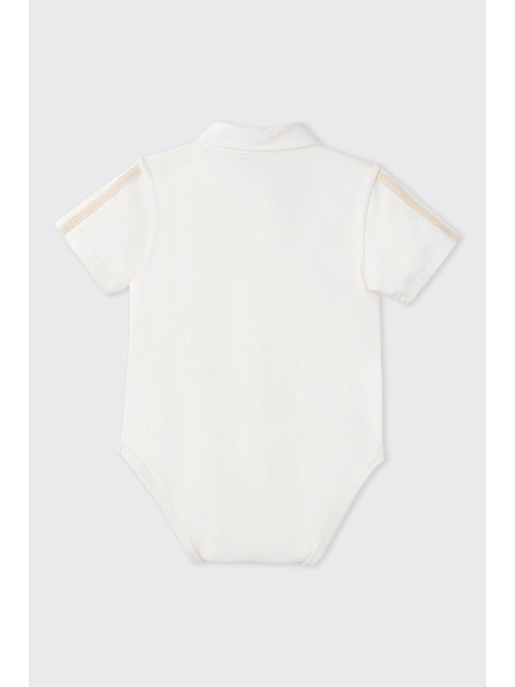 Erkek Bebek Örme Ekru Gömlek-1