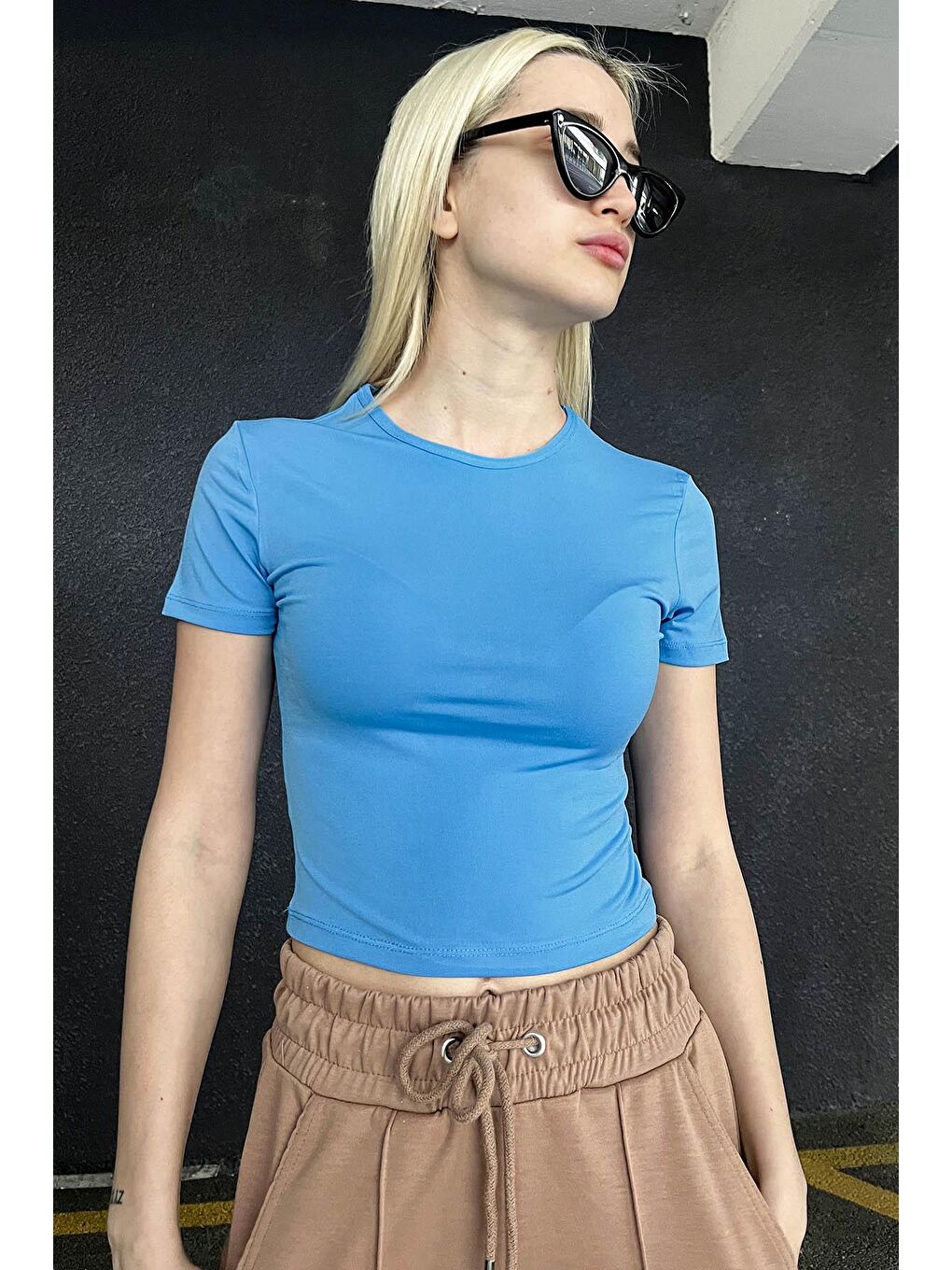 Mavi Bisiklet Yaka Kısa Kollu Basic Tişört Mg1826-2