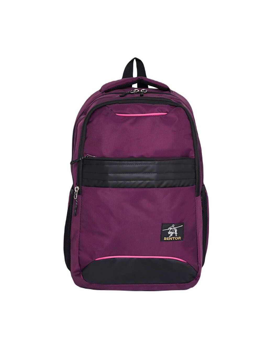 SN-50007 Laptop Bölmeli Okul Sırt Çantası 3 Bölmeli Mor
