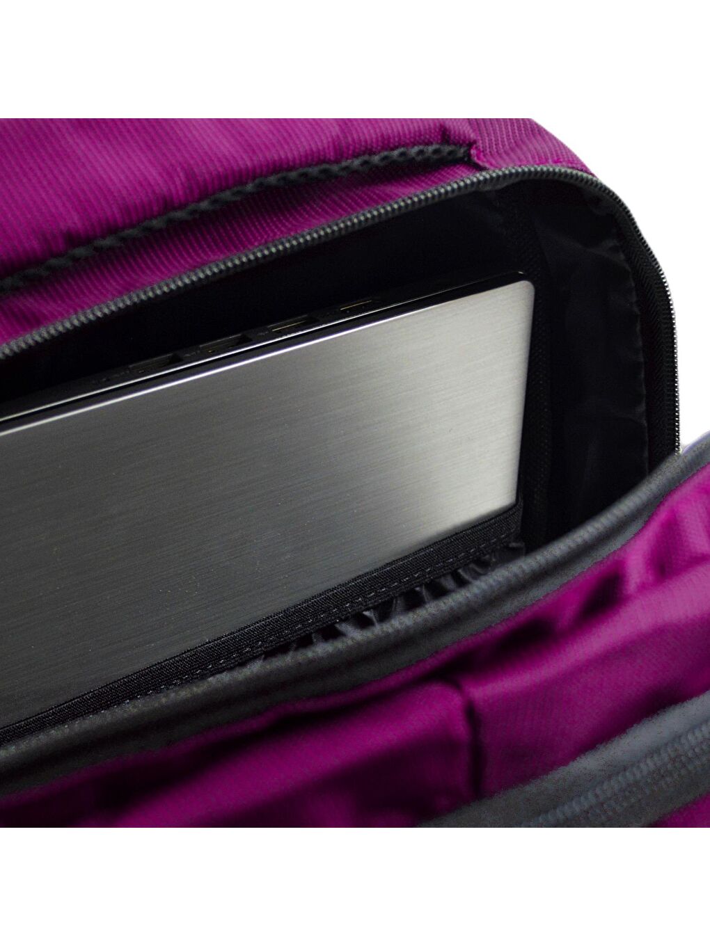 SN-50007 Laptop Bölmeli Okul Sırt Çantası 3 Bölmeli Mor-4
