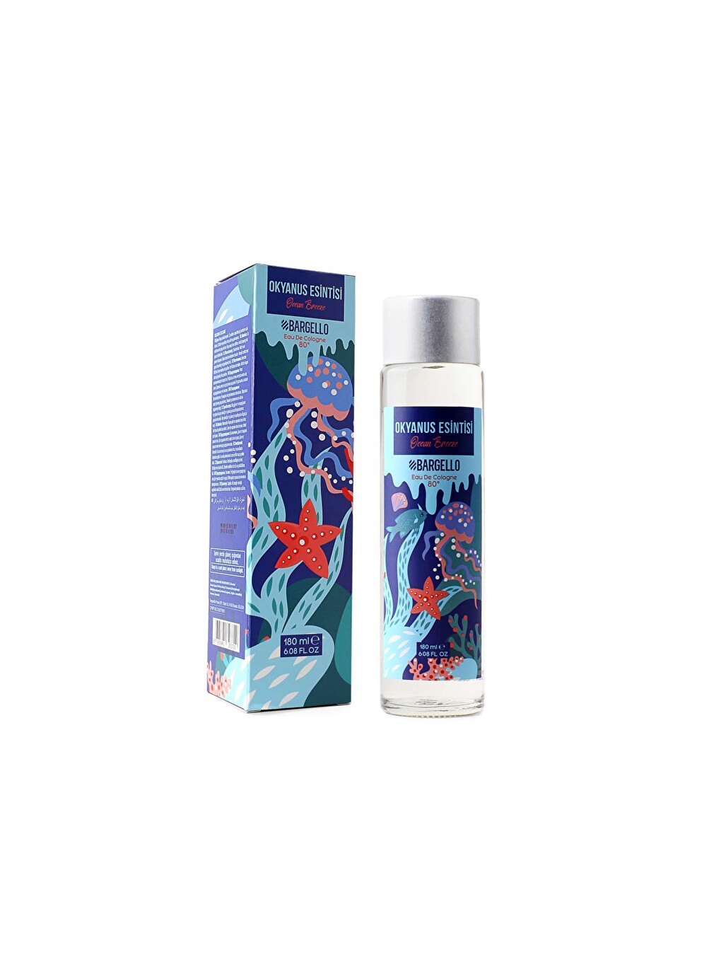 Okyanus Esi̇nti̇si̇ 180 Ml Cam Dökme Kapak Kolonya Edc