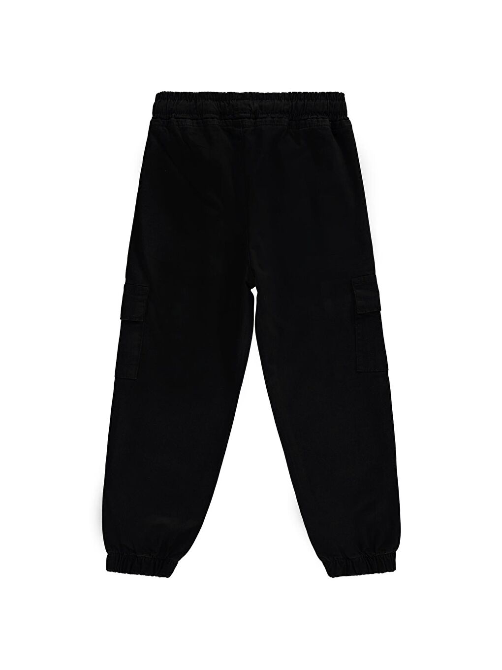 Boys Bel Paça Lastikli Kargo Cepli 6-9 Yaş Pantolon - Siyah 6-7 Yaş-6