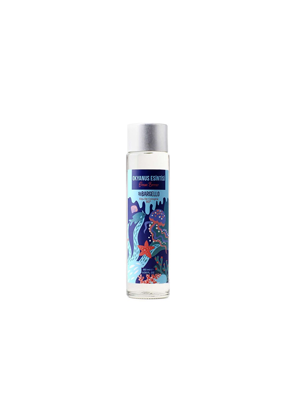 Okyanus Esi̇nti̇si̇ 180 Ml Cam Dökme Kapak Kolonya Edc-3