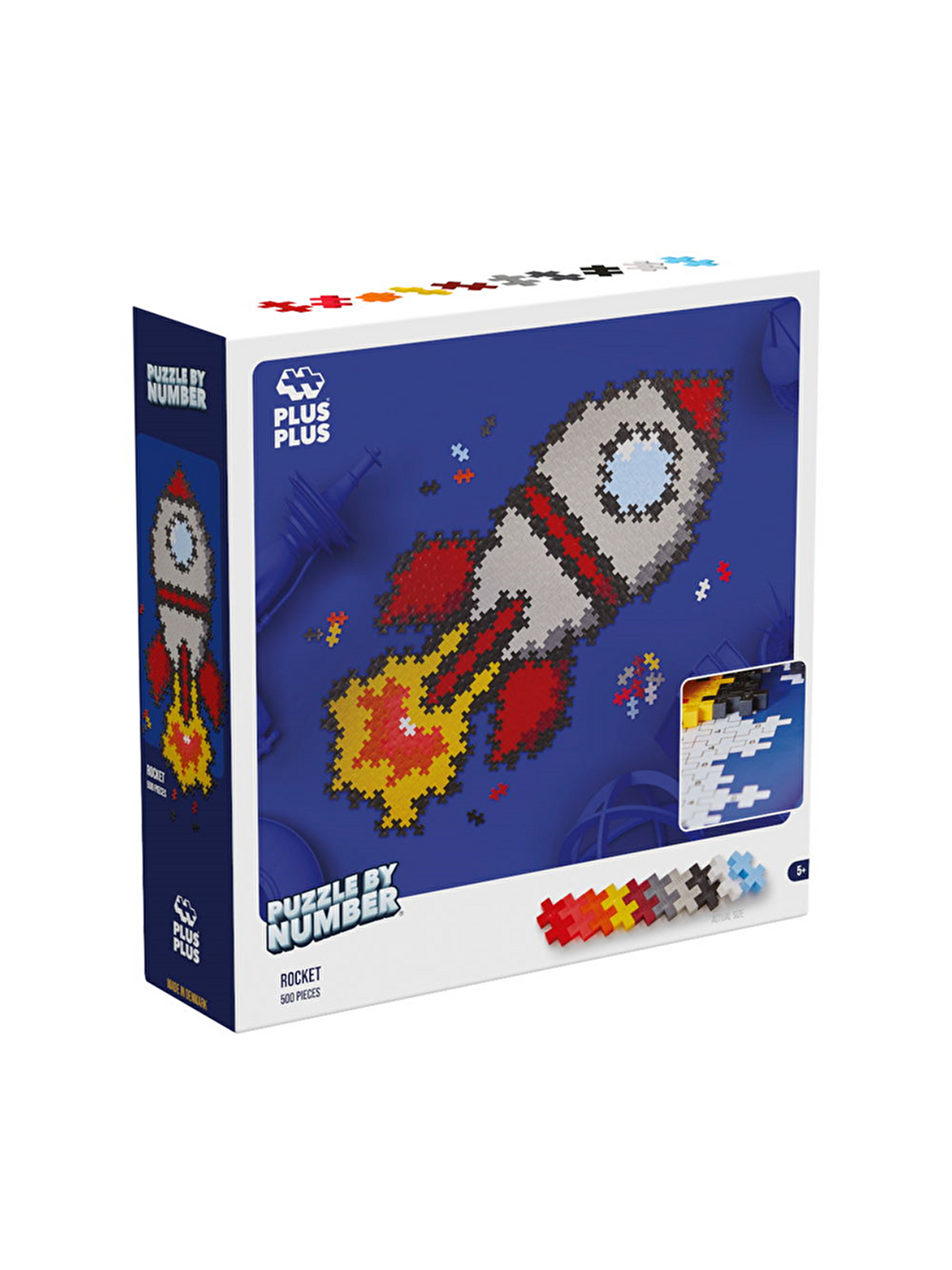 Plus-plus Puzzle By Number Rocket (500 Parça)-2