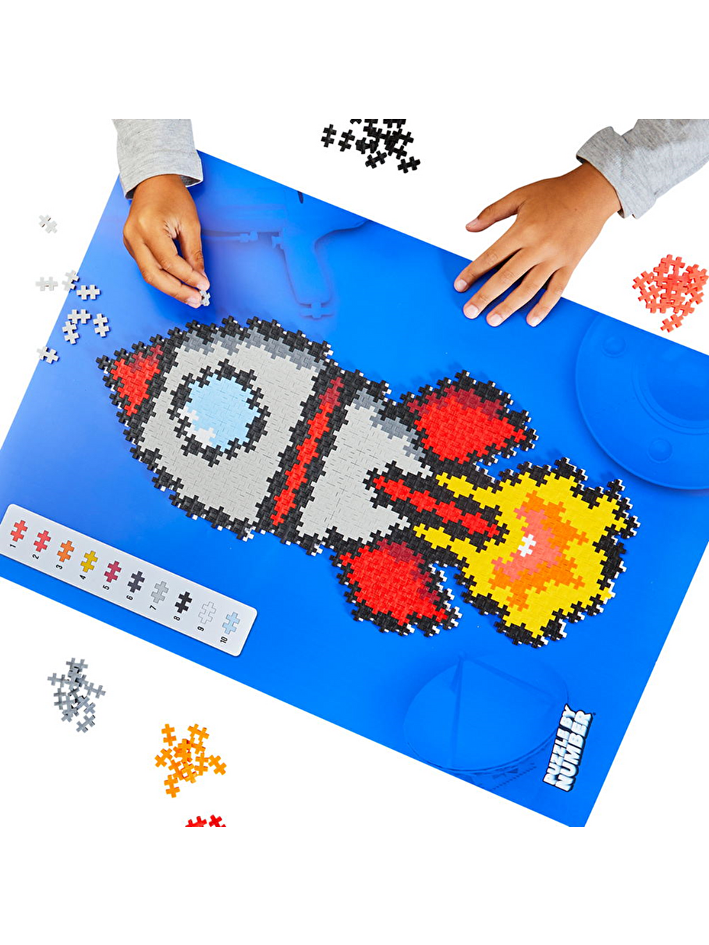 Plus-plus Puzzle By Number Rocket (500 Parça)