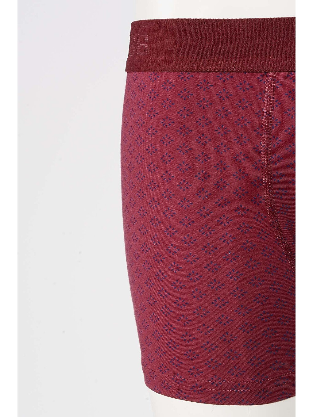 Bordo Baklava Desen Boxer-1