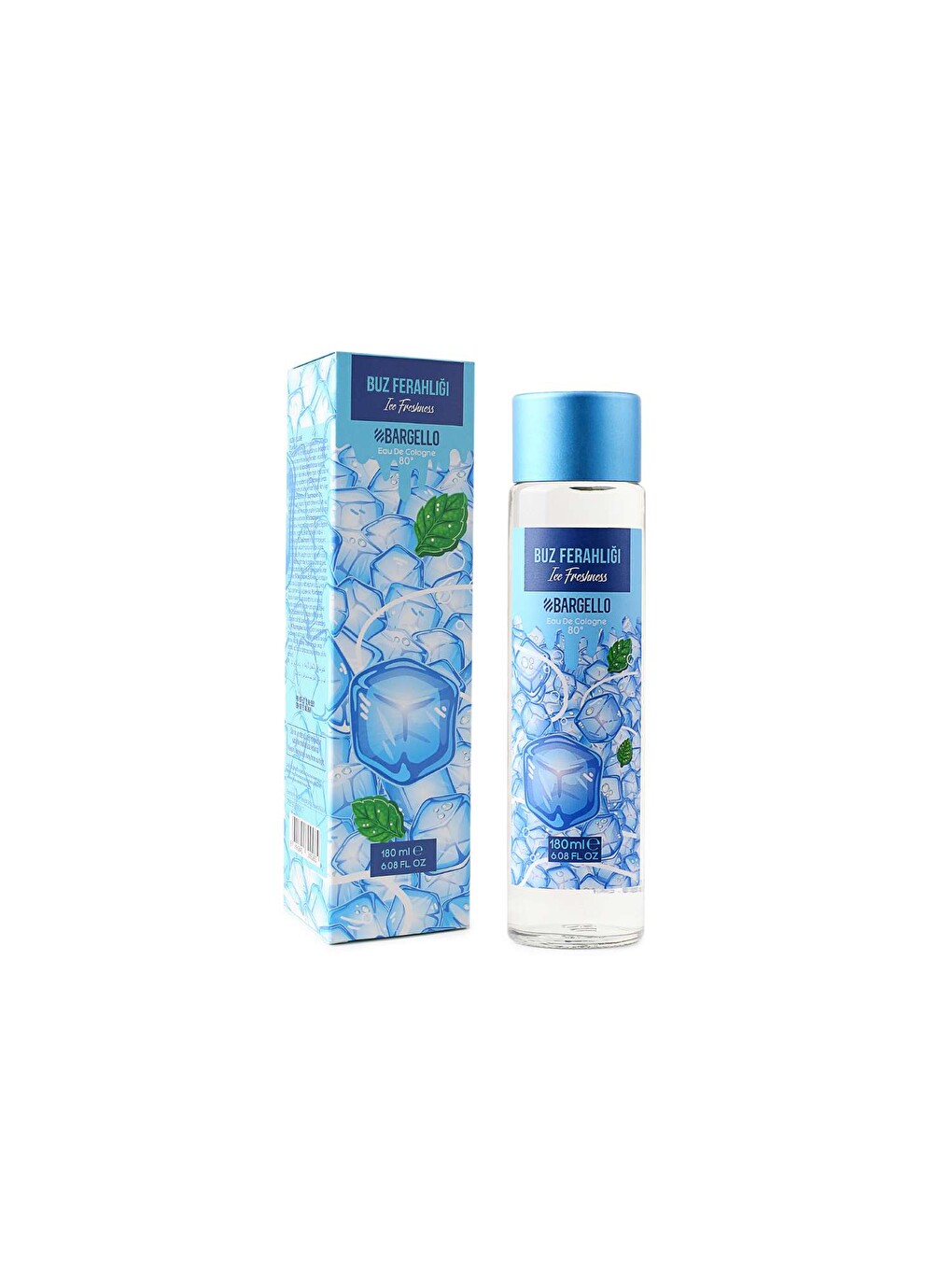 Buz Ferahliği 180 Ml Cam Dökme Kapak Kolonya Edc