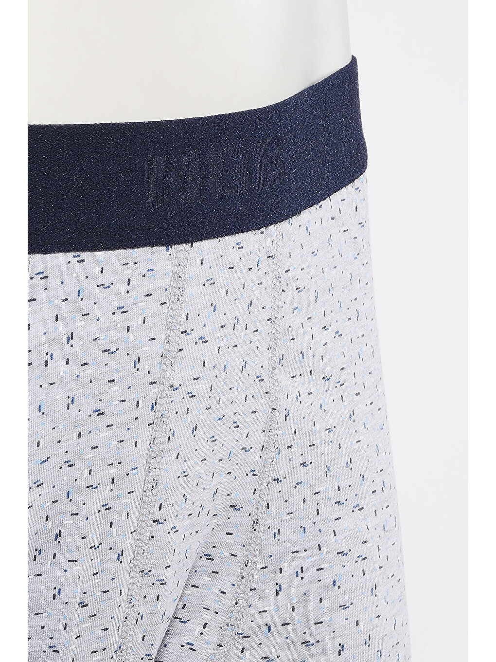 Gri Çizgi Desen Boxer-1