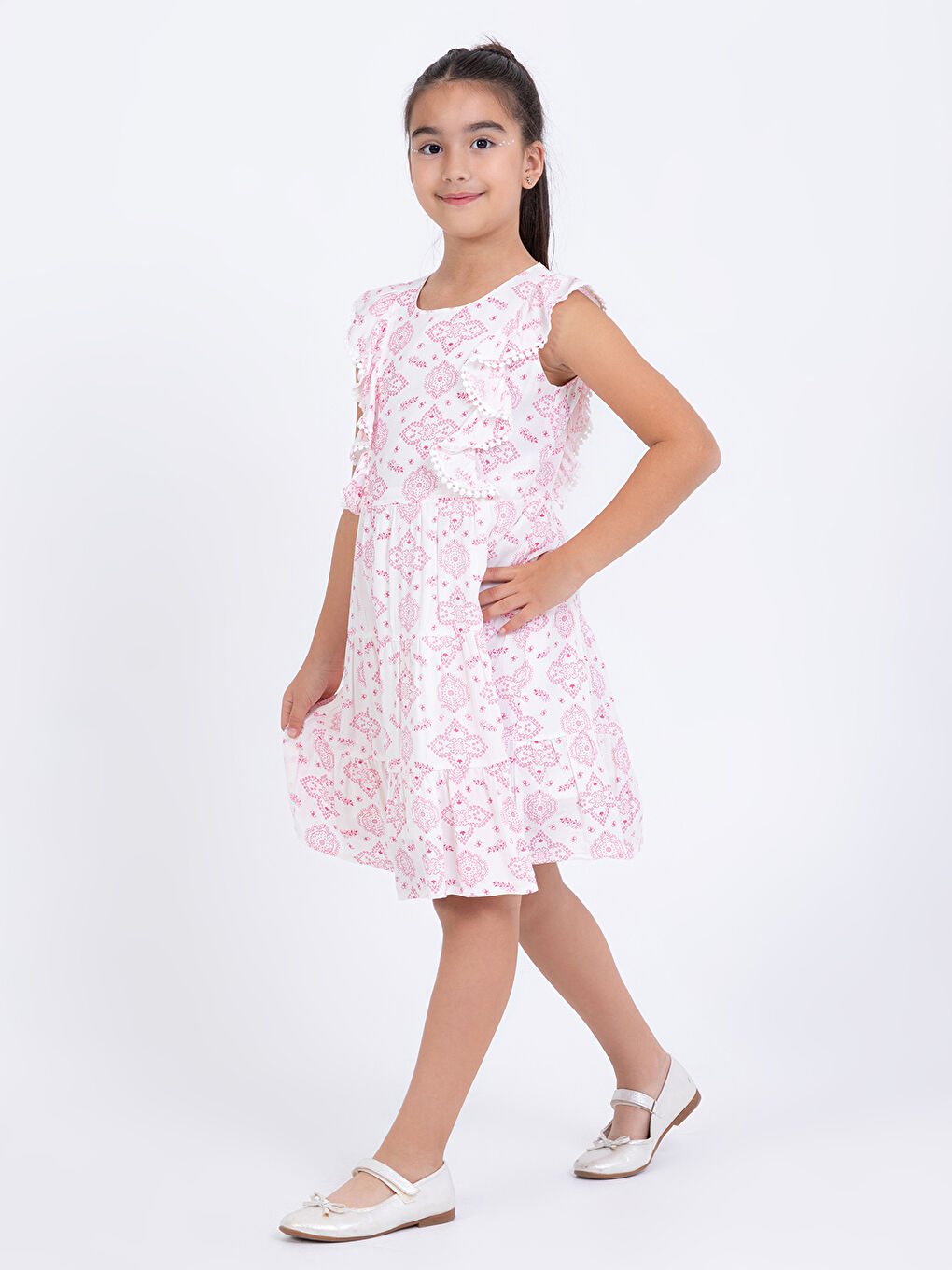 Girls Kız Çocuk Elbise 2-5 Yaş Pembe-1