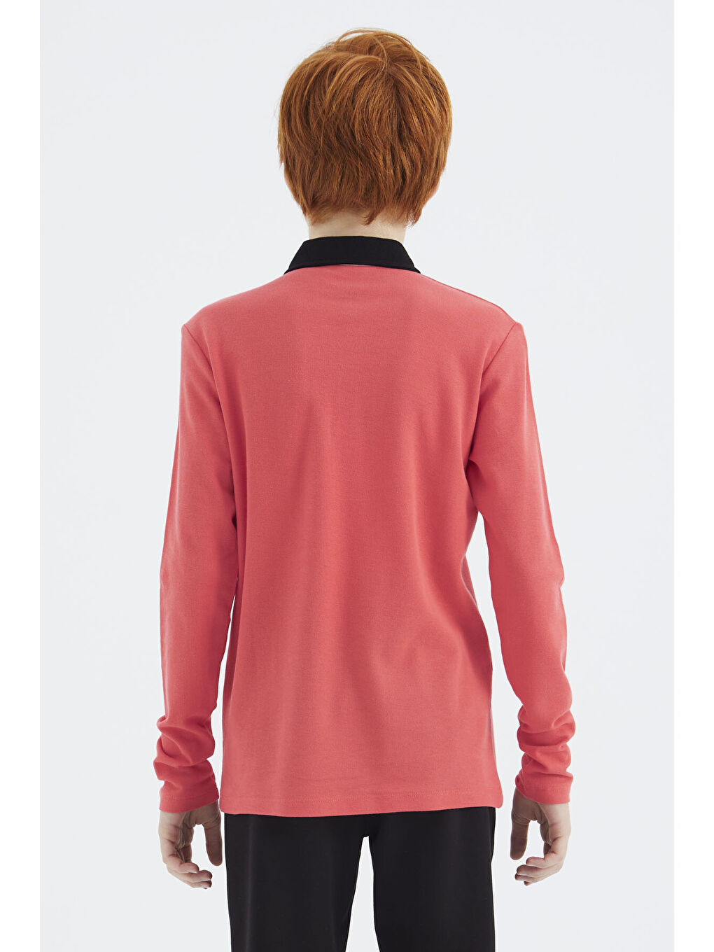 Kırmızı Coral Polo Yaka Erkek Çocuk Tişört - 11172-4