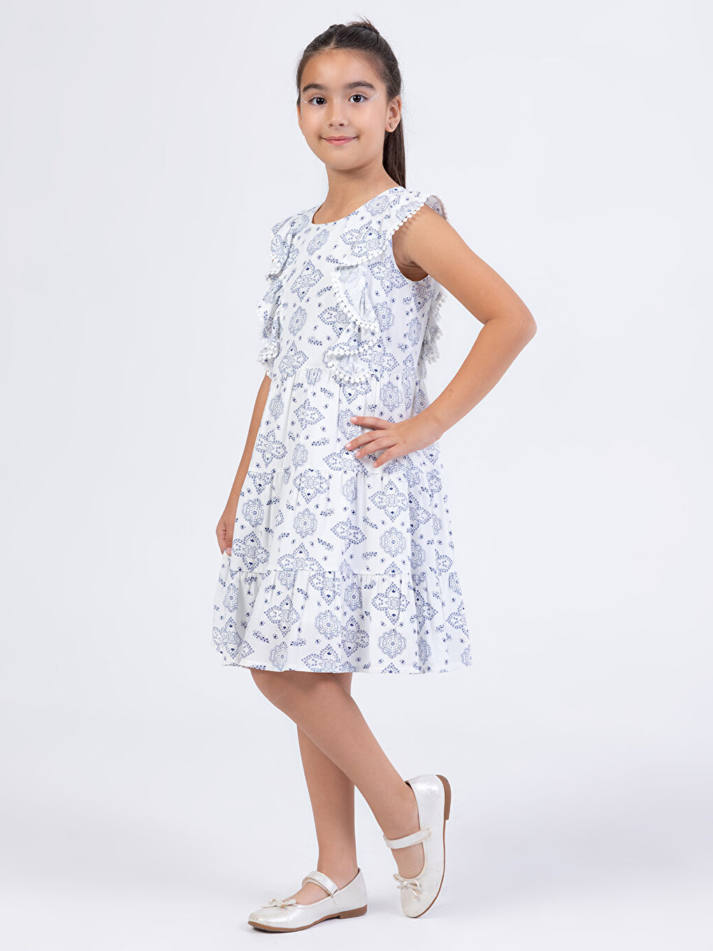 Girls Kız Çocuk Elbise 2-5 Yaş Lacivert-1