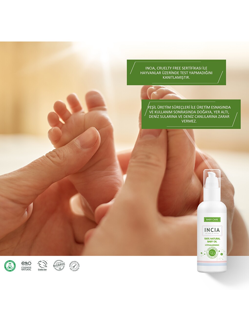 %100 Doğal Bebek Yağı Organik Jojoba Bakım Masaj Yağı Parafinsiz Bitkisel Vegan 110 Ml-4