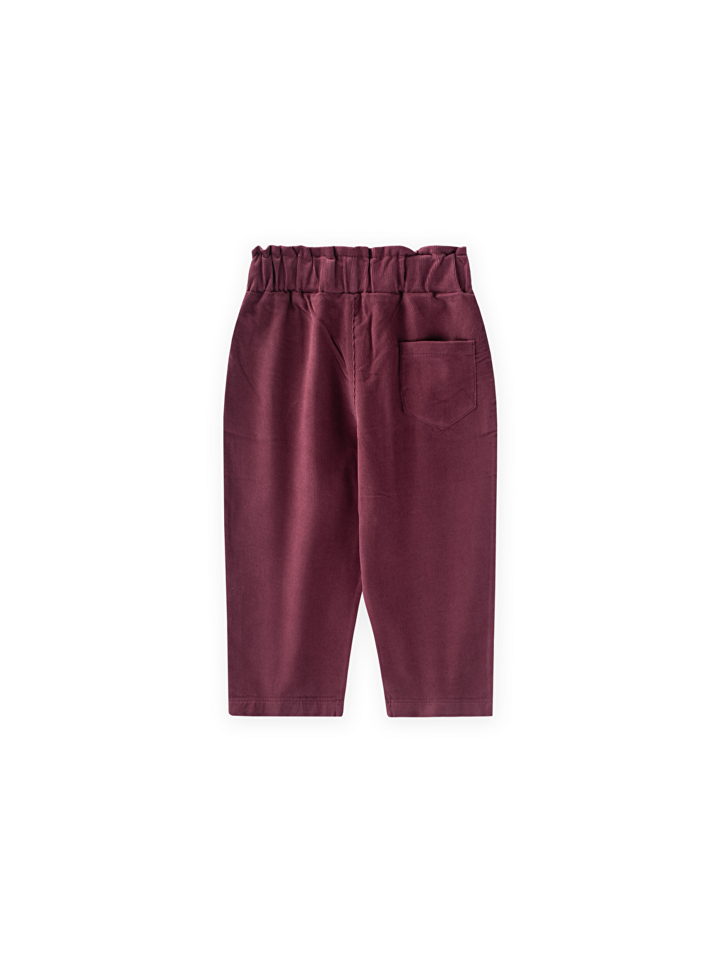 Kadife Boyfriend Pantolon 1-8 Yaş Mürdüm-1
