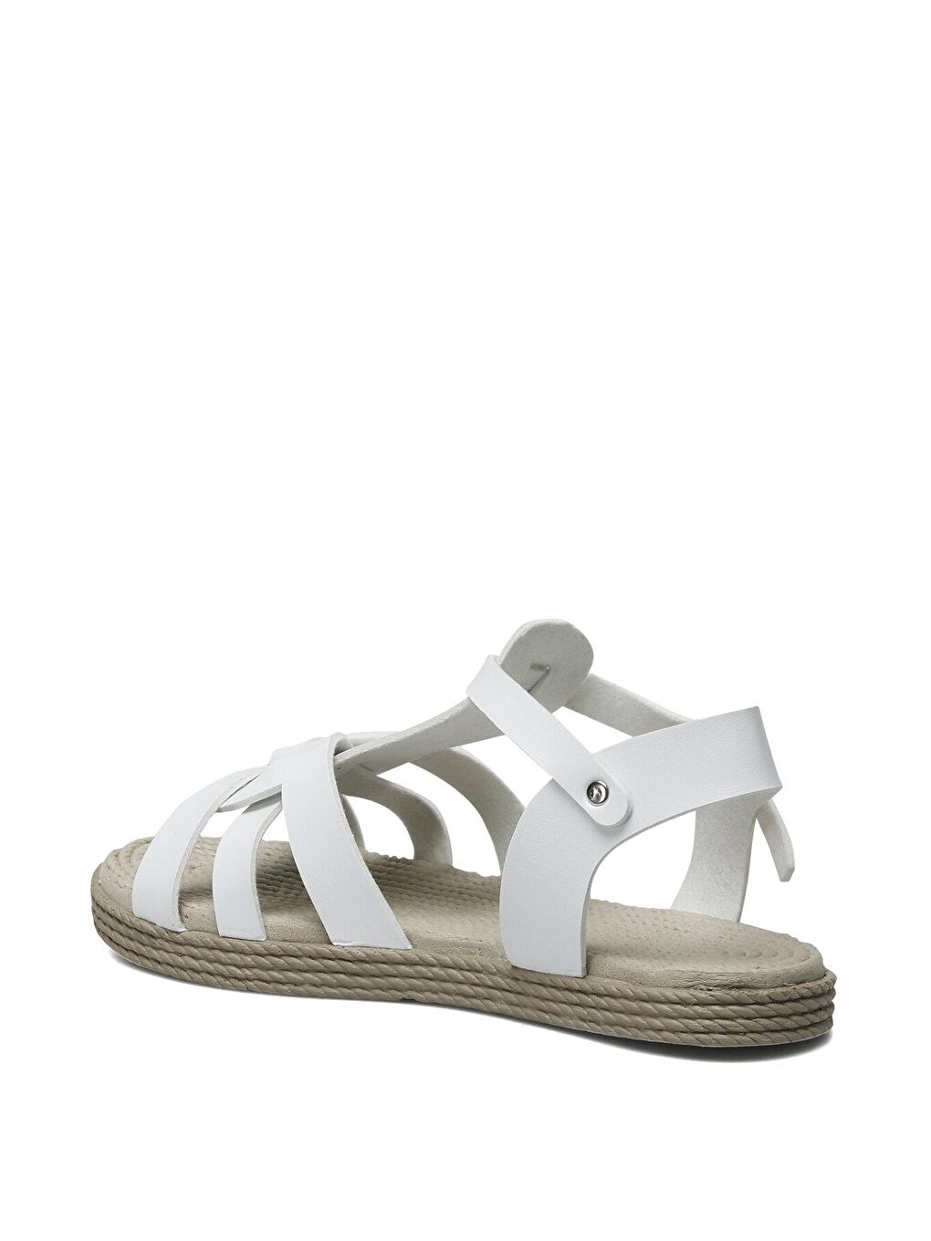 BECA 2FX Beyaz Kadın Düz Sandalet-2
