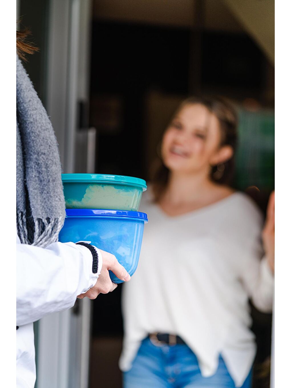 Mavi Saklama ve Servis Kabı 3'lü Set-4