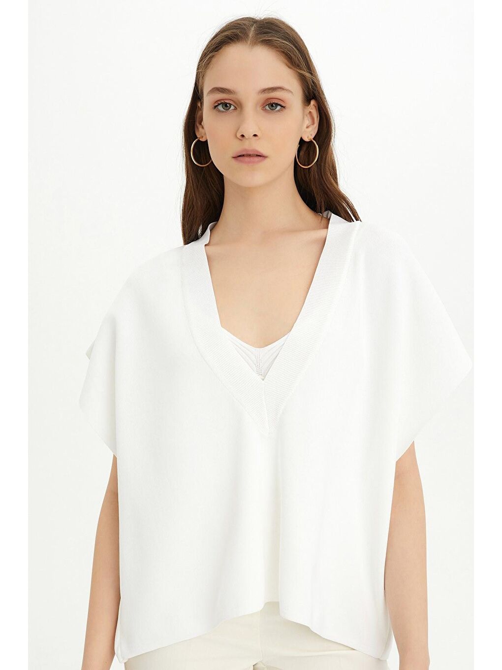 Ekru Atlet Bluz Triko Takım